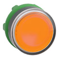 CABEZA PULSADOR LUMINOSO LED RASANTE AMARILLO